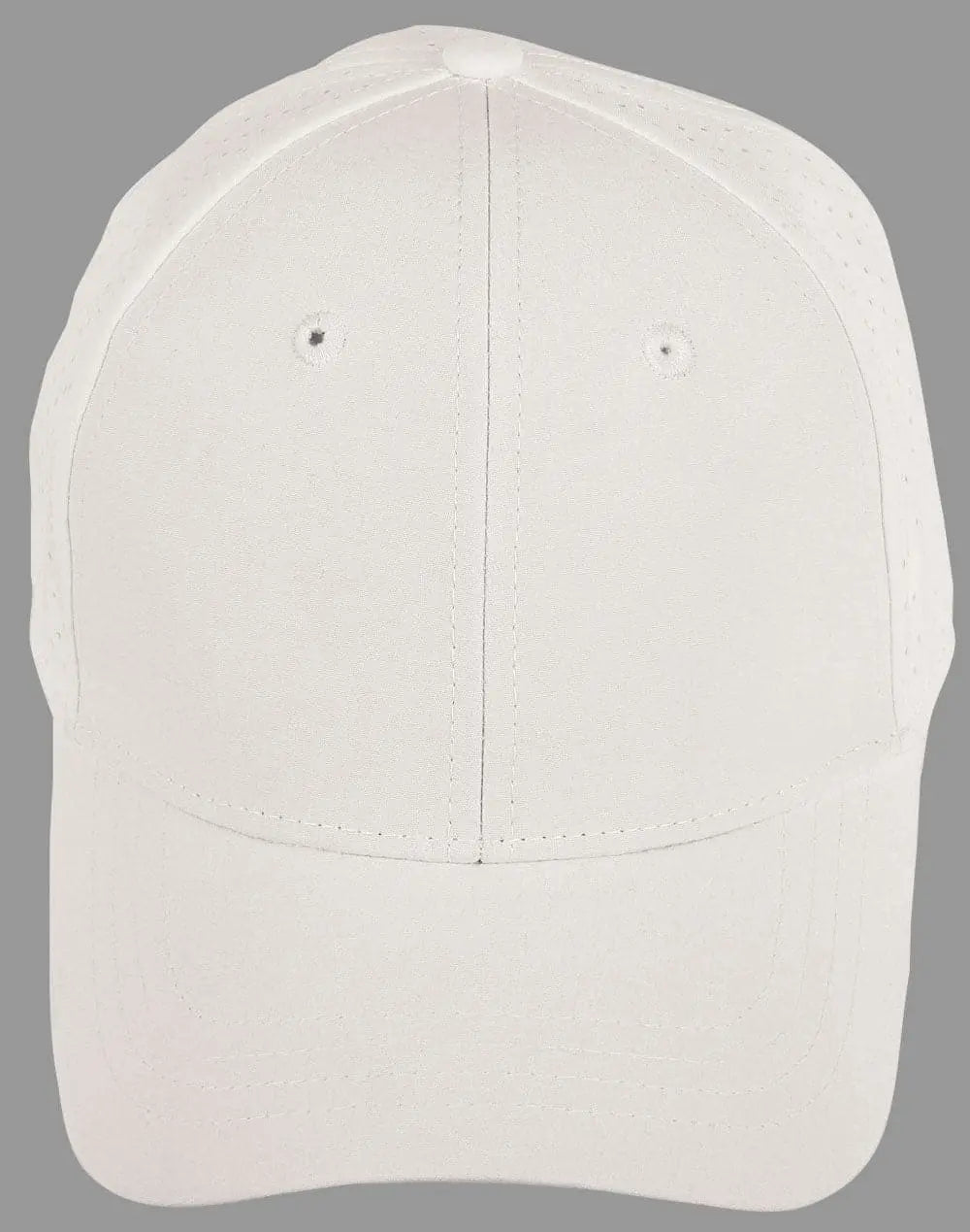 Winning Spirit 4 Way Stretch Laser Cut Runner's Cap CH88 Active Wear Winning Spirit White